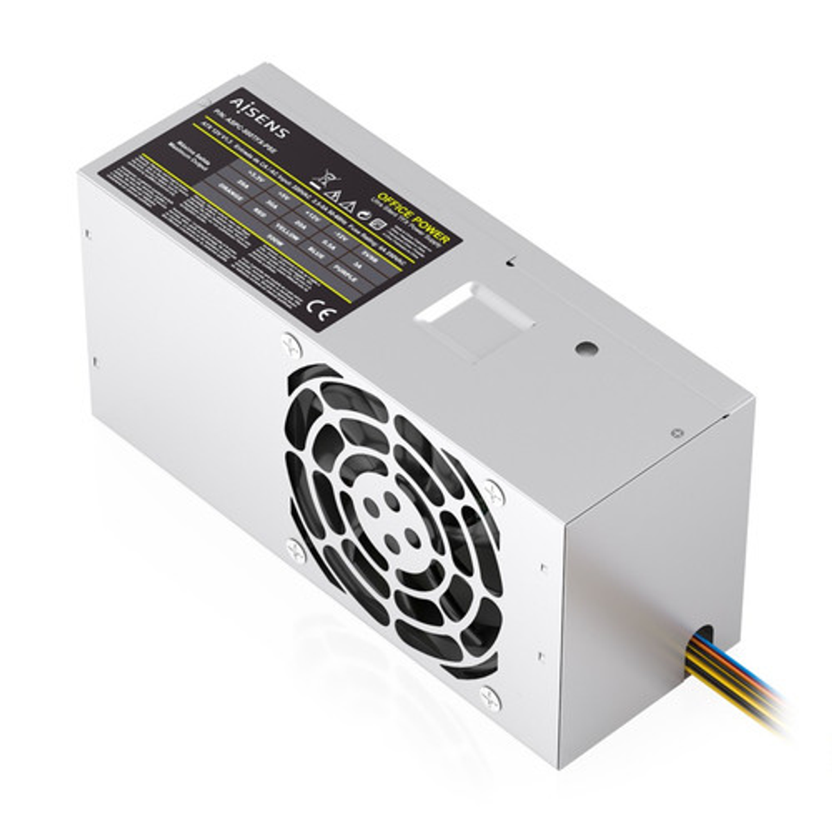 Fuente de alimentación AISENS TFX 500W con cable Plata - vista 2