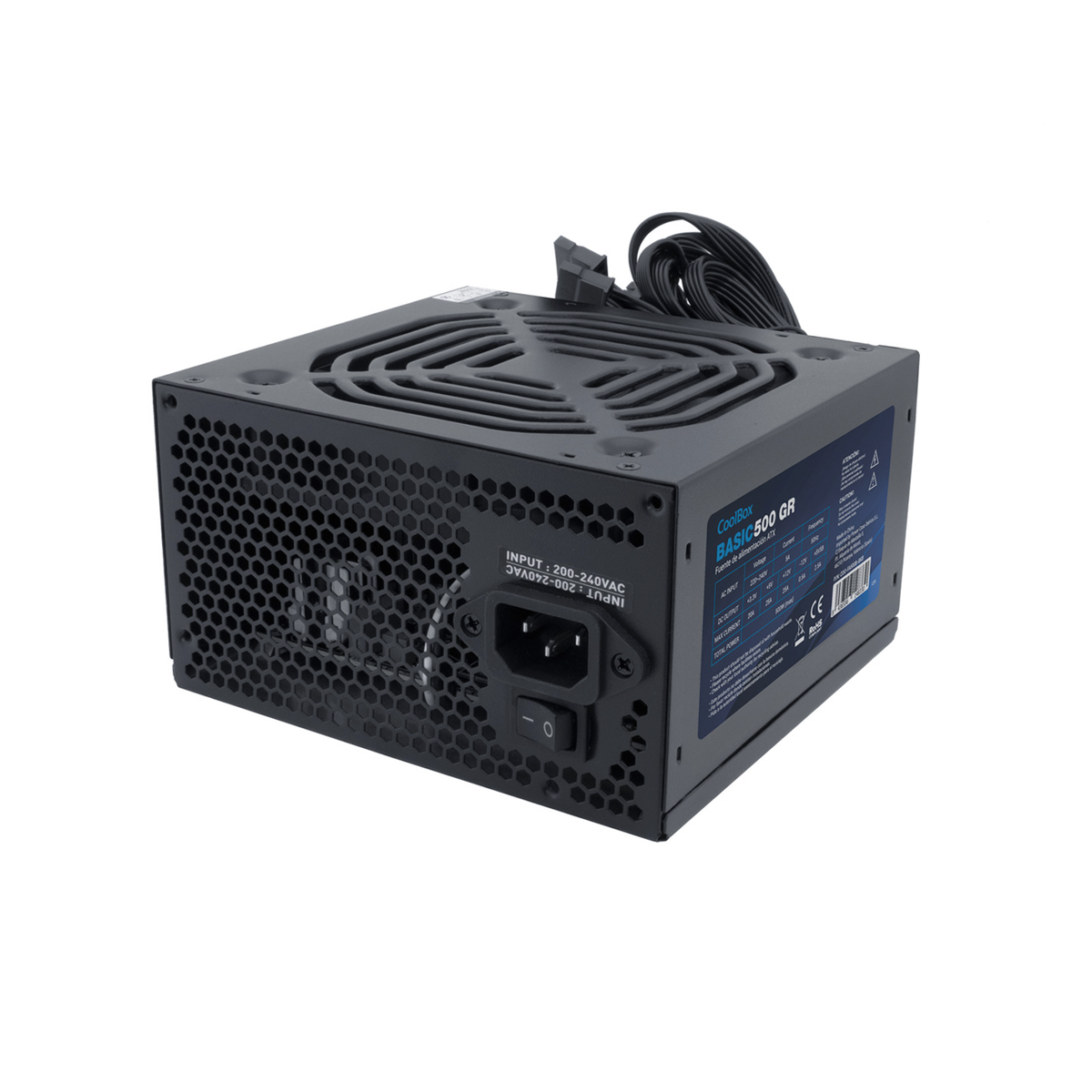Fuente de alimentación CoolBox Basic 500GR ATX 500W