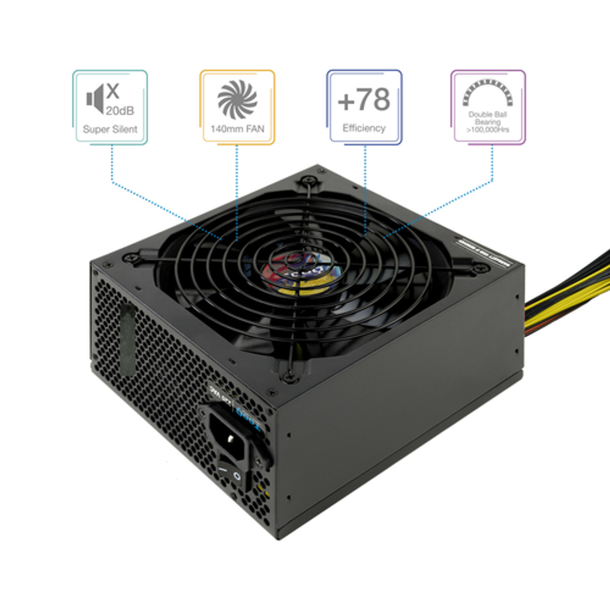 Fuente de alimentación TooQ TQAPOLO-650SP 650W - vista 2