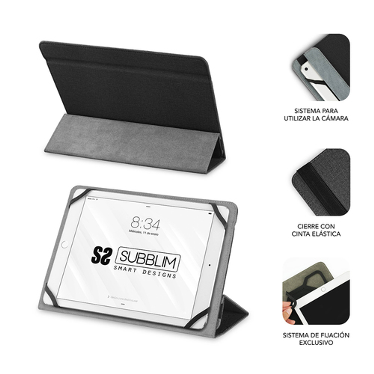 Funda para tablet Subblim SUB-CUT-2FC001 10,1" Negro - vista 4