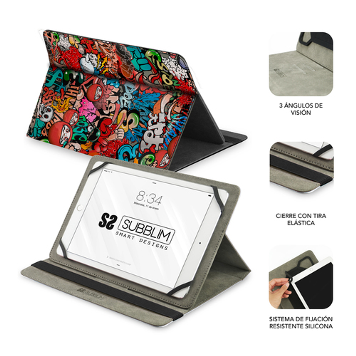 Funda para tablet Subblim SUB-CUT-4TC010 10,1" Multicolor - vista 2
