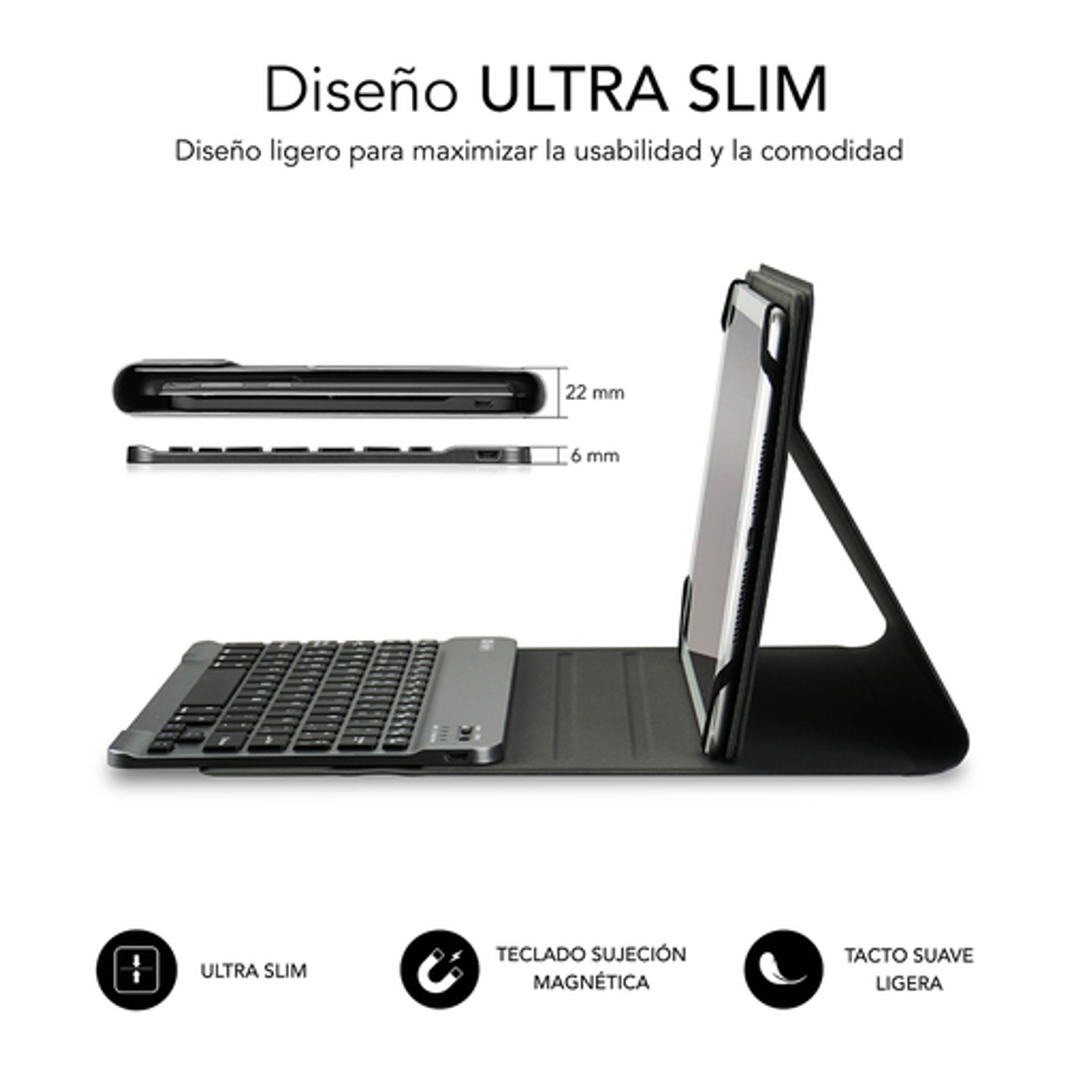 Funda con teclado Subblim SUB-KT2-BT0002 10,1" Gris - vista 2