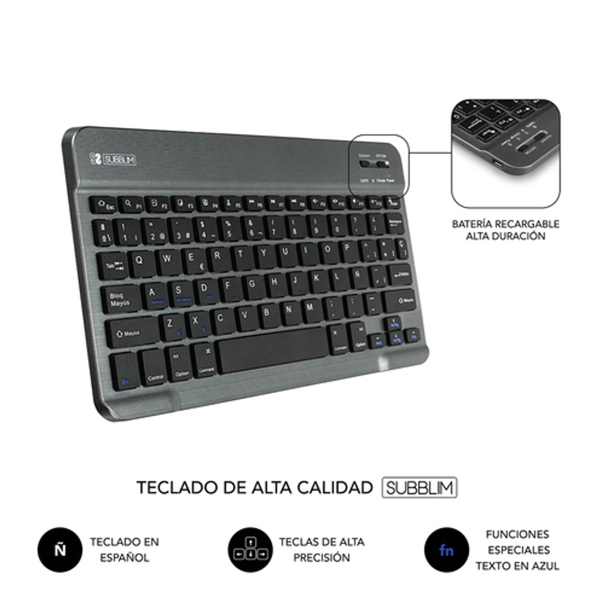 Funda con teclado Subblim SUB-KT2-BT0002 10,1" Gris - vista 5