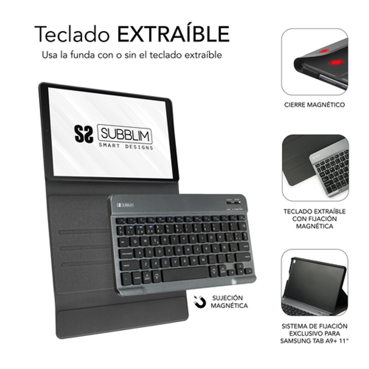 Funda con teclado Subblim SUBKT3-BTS060 Negro - vista 5