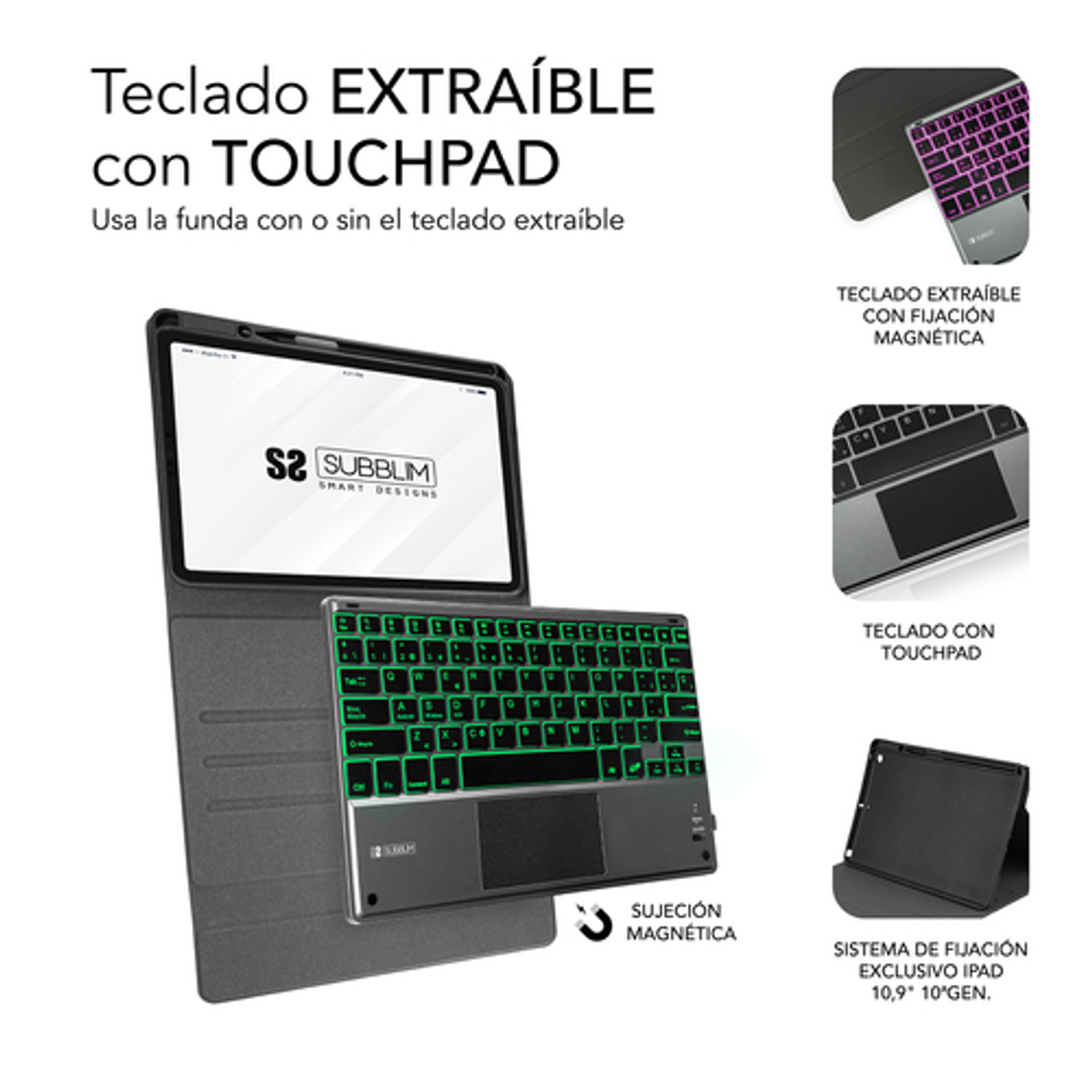 Funda con teclado Subblim SUBKT4-BTPI03 - vista 4