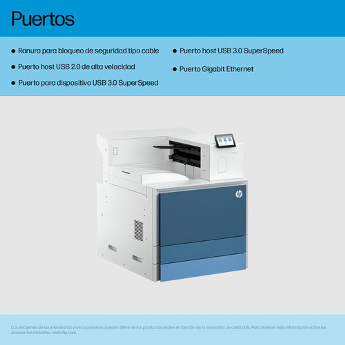 Impresora HP LaserJet Enterprise 8501dn Monocromo A3 - vista 4