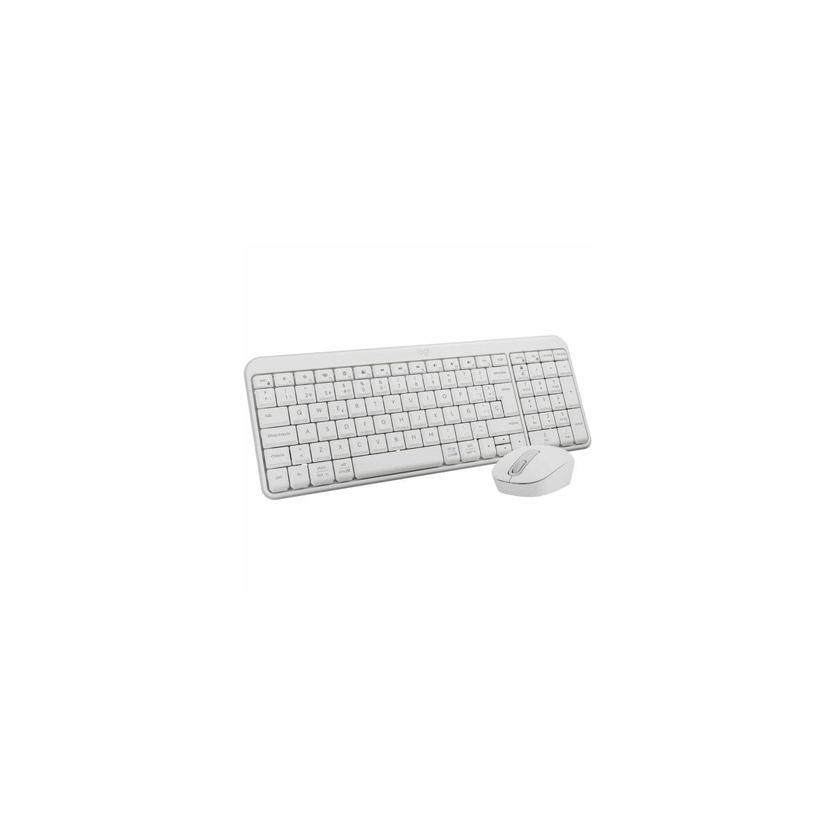 Kit teclado y ratón Logitech MK250 inalámbrico español blanco roto, vista principal