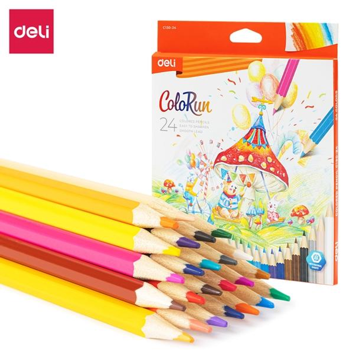 Lápiz Deli C.24 Lápices de Colores Surtidos