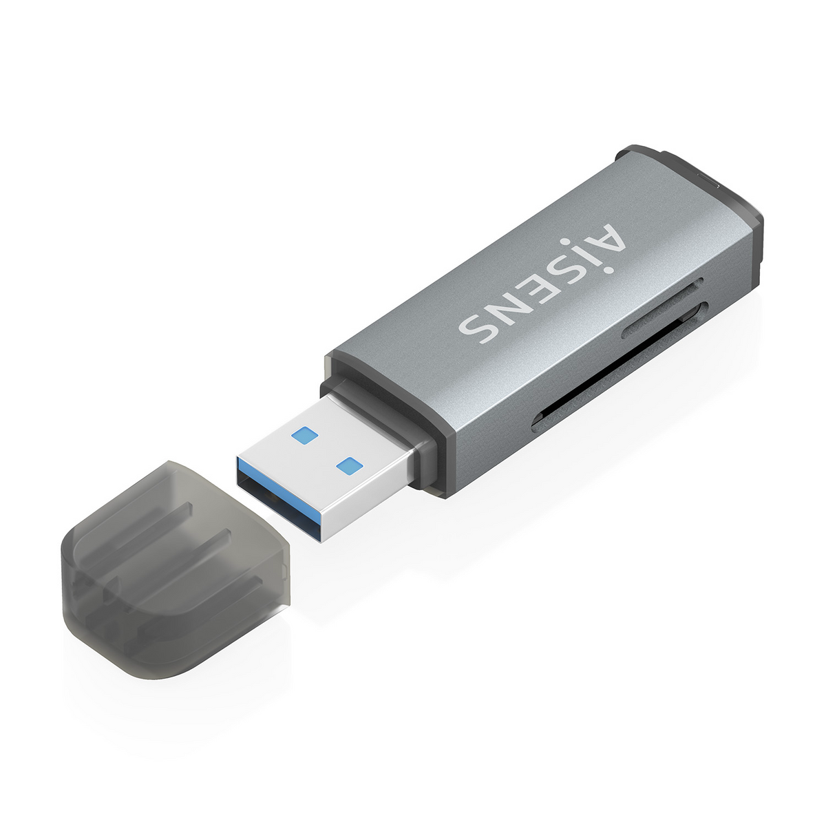 Lector de tarjetas de memoria Aisens USB-A (ASCR-2A09-GR)