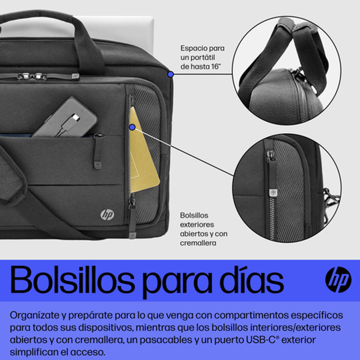 Maletín para portátil HP 6B8Y2AA 15,6" Negro - vista 8