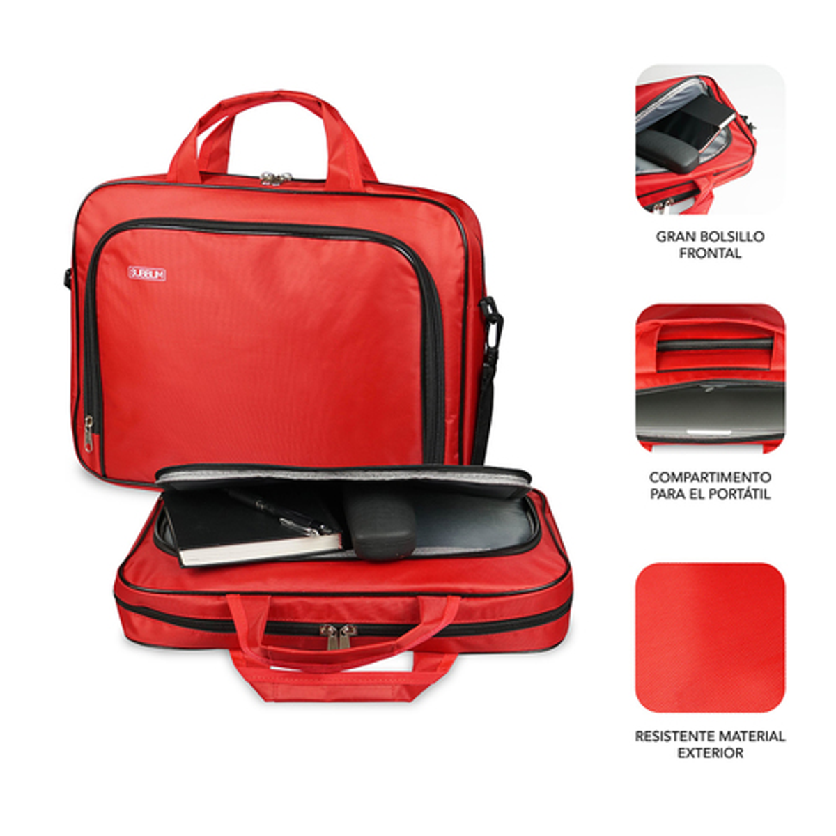 Maletín para portátil Subblim SUB-LB-1OLB052 15,4"–16" Rojo - vista 2