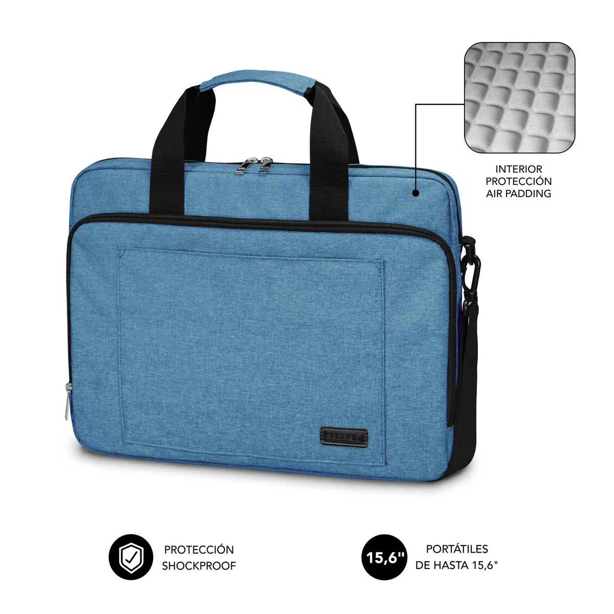 Maletín para portátil Subblim SUBLB-4APLB11 15,6" Azul