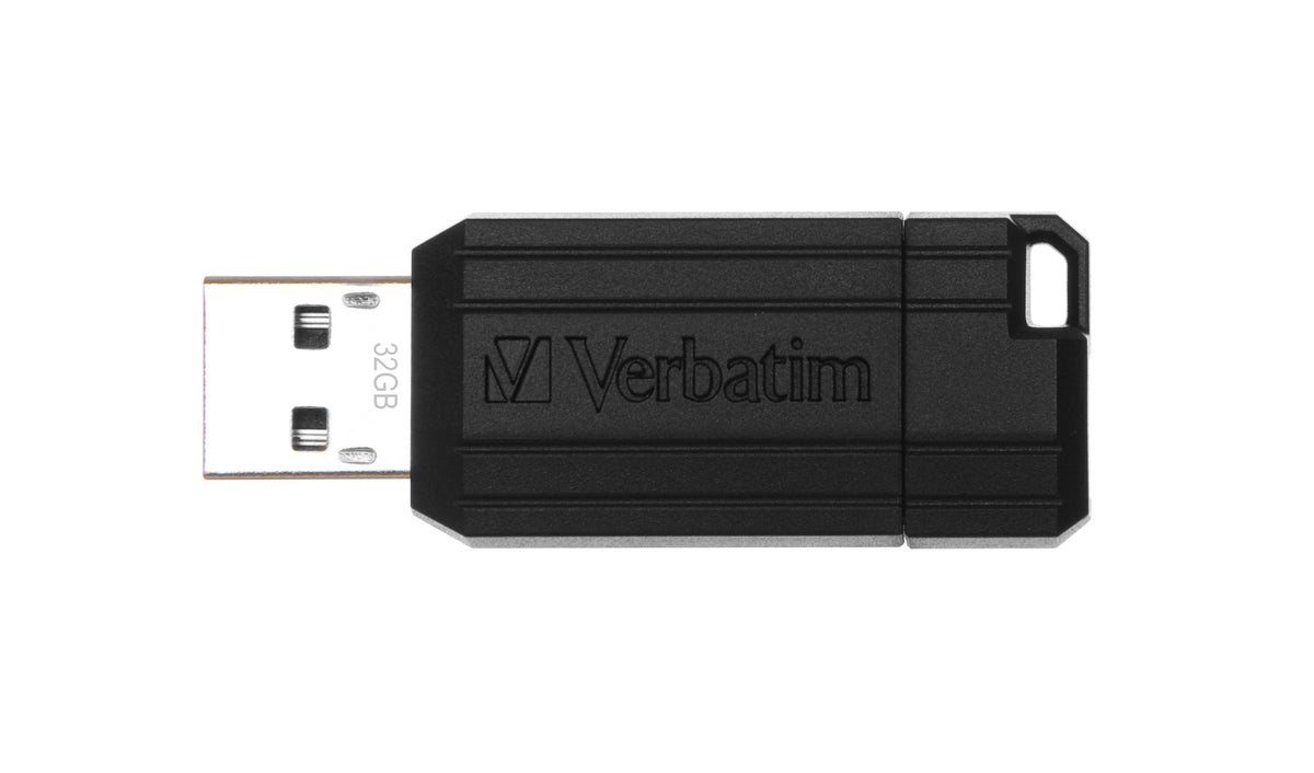 Memoria USB Verbatim PinStripe 32GB USB 2.0 negra