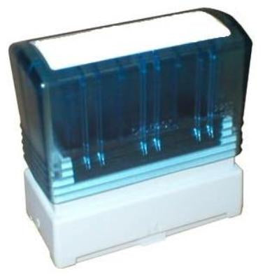 Monturas para sellos Brother PR2770E6P, azul, 27 × 70 mm, pack de 6