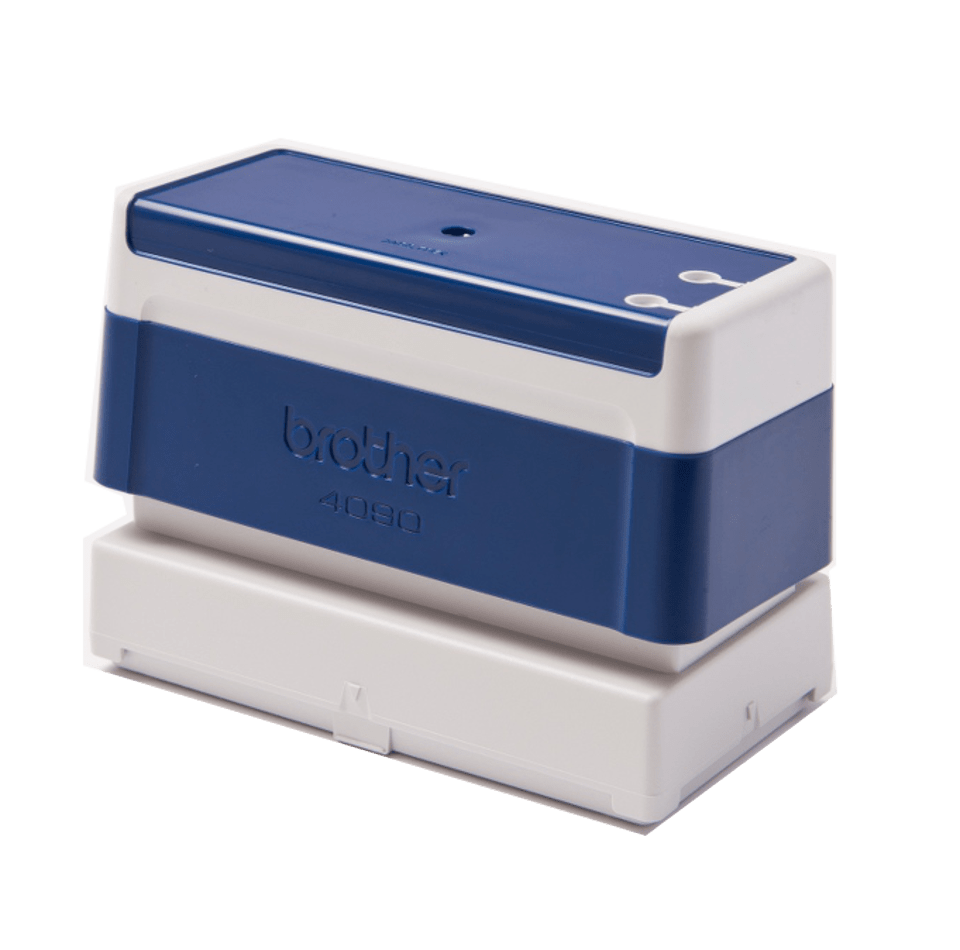 Monturas para sellos Brother PR4090E6P, azul, 40 × 90 mm, pack de 6