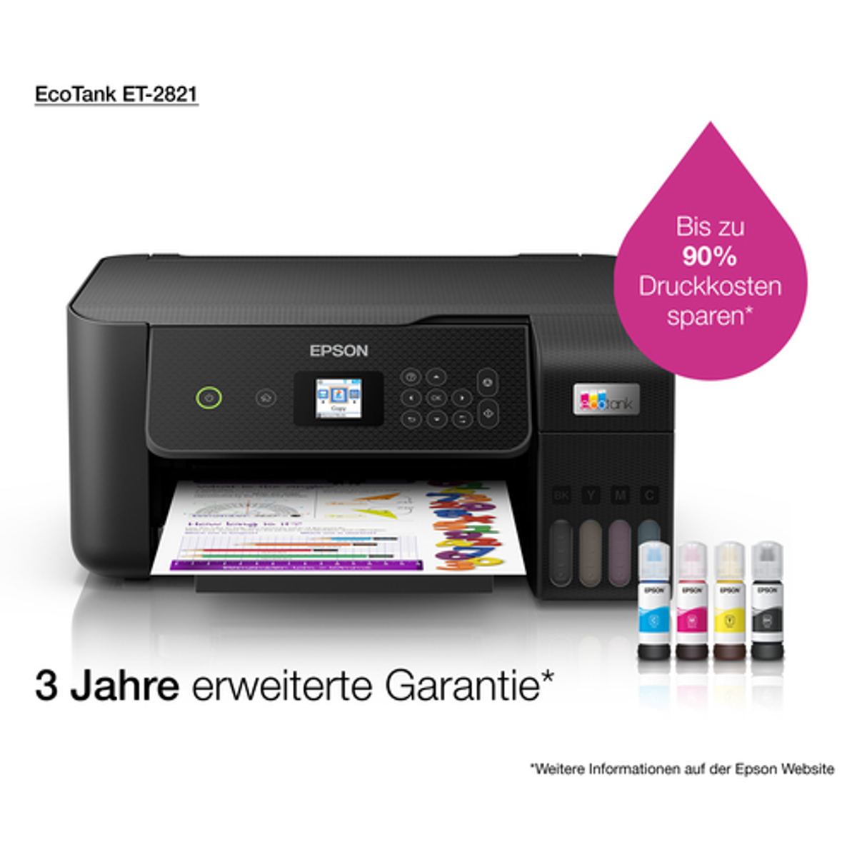 Impresora multifunción Epson EcoTank ET-2821 Inyección de tinta Monocromo - vista 18