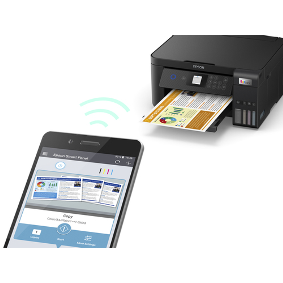 Impresora multifunción Epson EcoTank ET-2851 Inyección de tinta Monocromo - vista 9
