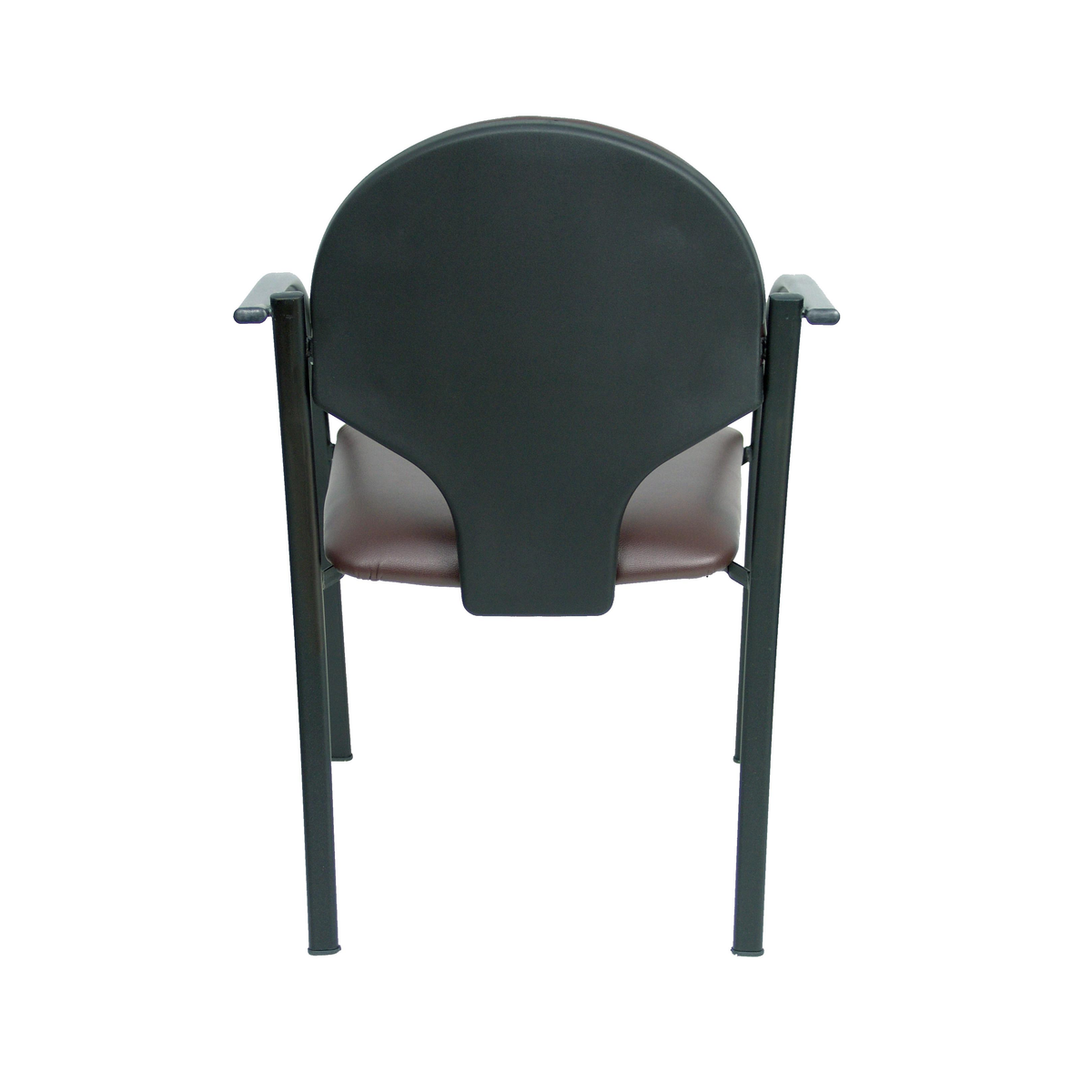Pack de sillas Piqueras y Crespo Hellin Similpiel - Chasis negro · Pack 2 - Marron Oscuro