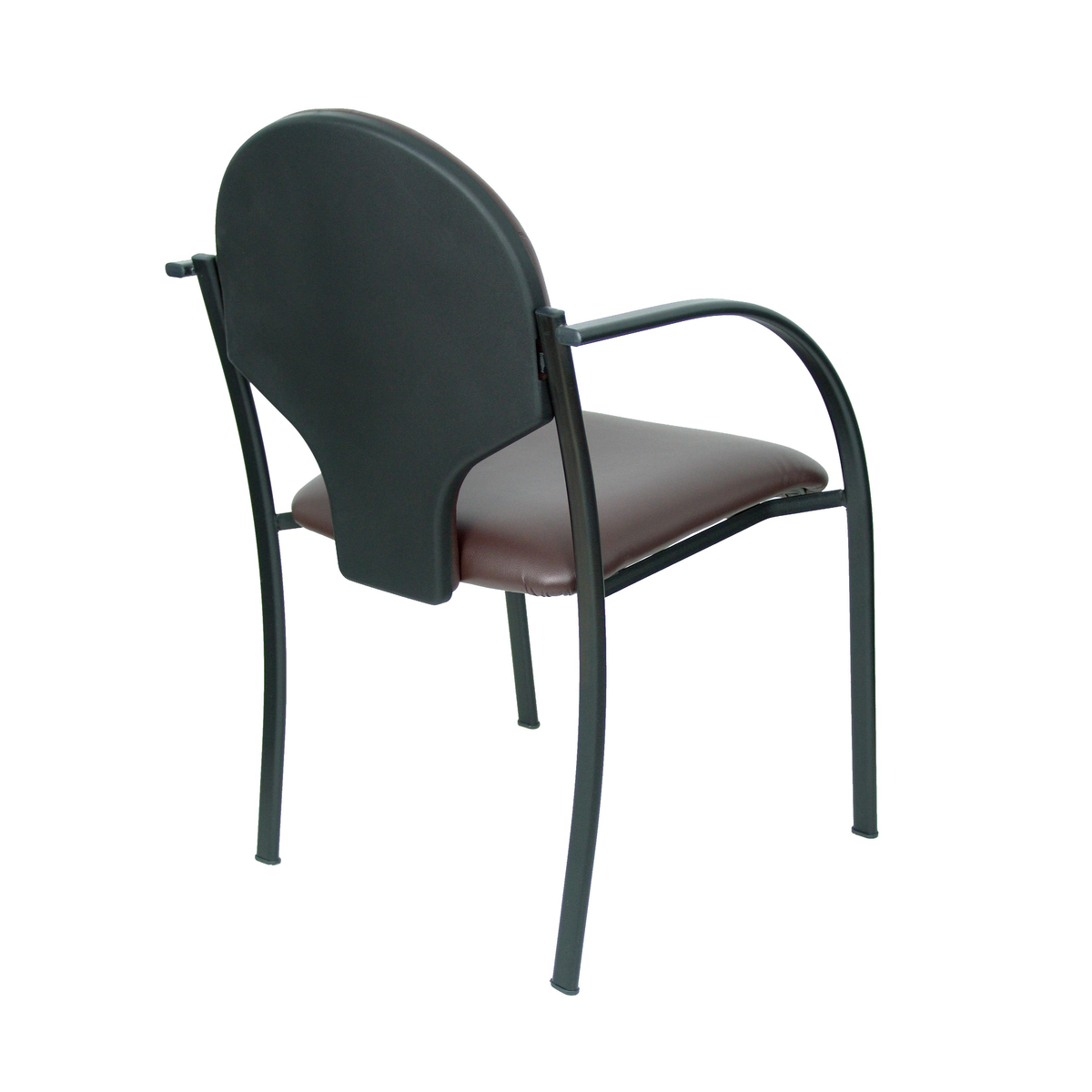 Pack de sillas Piqueras y Crespo Hellin Similpiel - Chasis negro · Pack 2 - Marron Oscuro