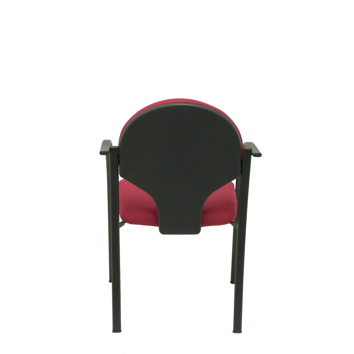 Pack de sillas Piqueras y Crespo Hellin Bali - Chasis negro · Pack 2 - Granate