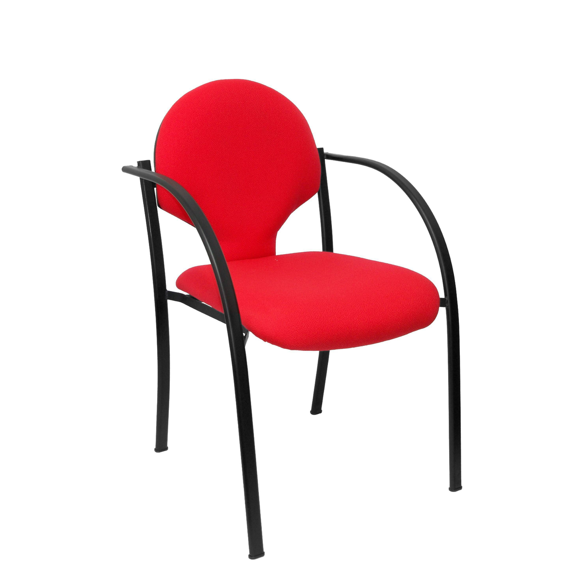 Pack de sillas Piqueras y Crespo Hellin Bali - Chasis negro · Pack 2 - Rojo