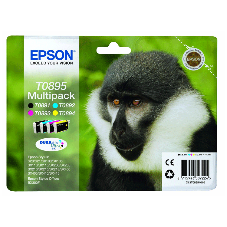 Pack tinta Epson C13T08954010 original