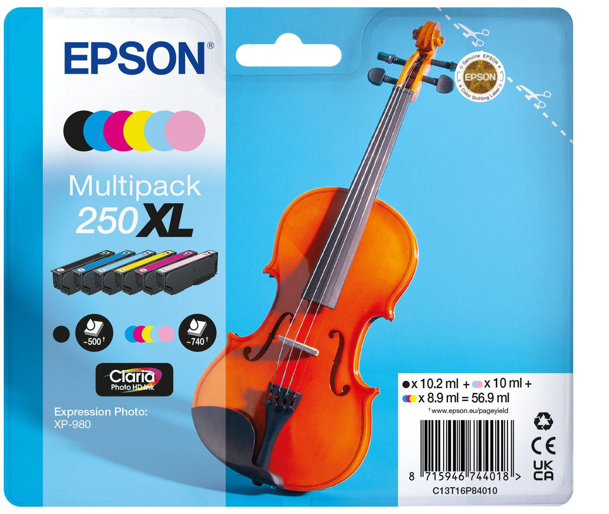 Pack tinta Epson C13T16P84010 original