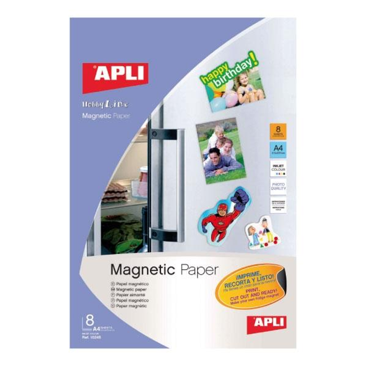 Papel Apli Paq.8h Magnetico Ink-jet A4