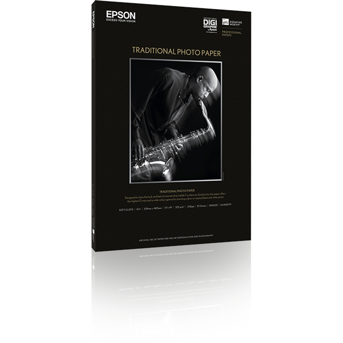 Papel fotográfico Epson Gf Papel Traditional Photo A3+, 25h - 330 g/m2