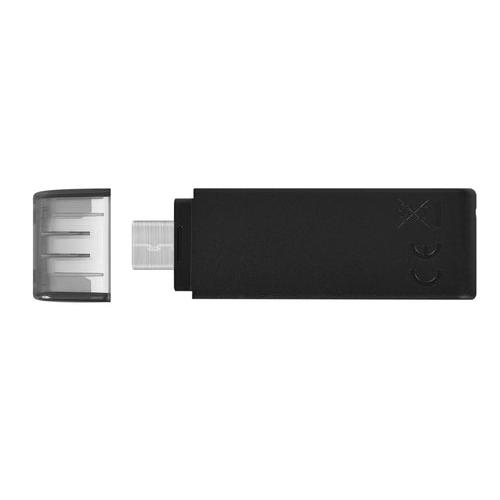 Pendrive Kingston DataTraveler 70 64 GB, vista trasera con el conector USB-C