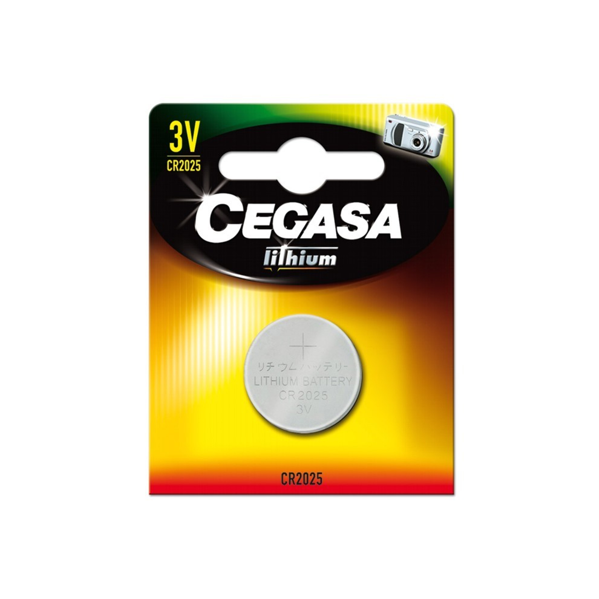 Pila Cegasa Litio Boton CR2025 3V Bt Blister