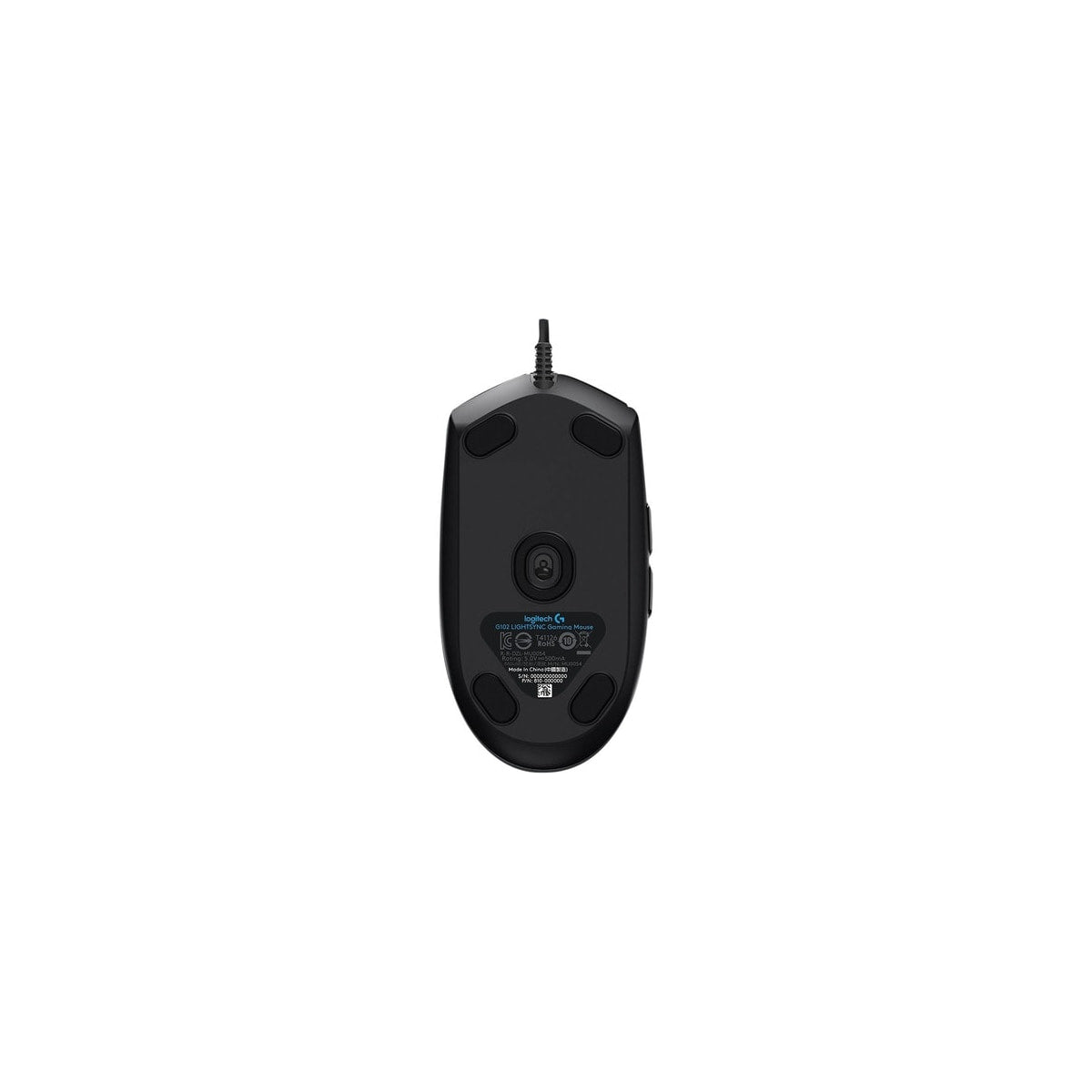 Ratón Logitech G102 USB negro, vista 6