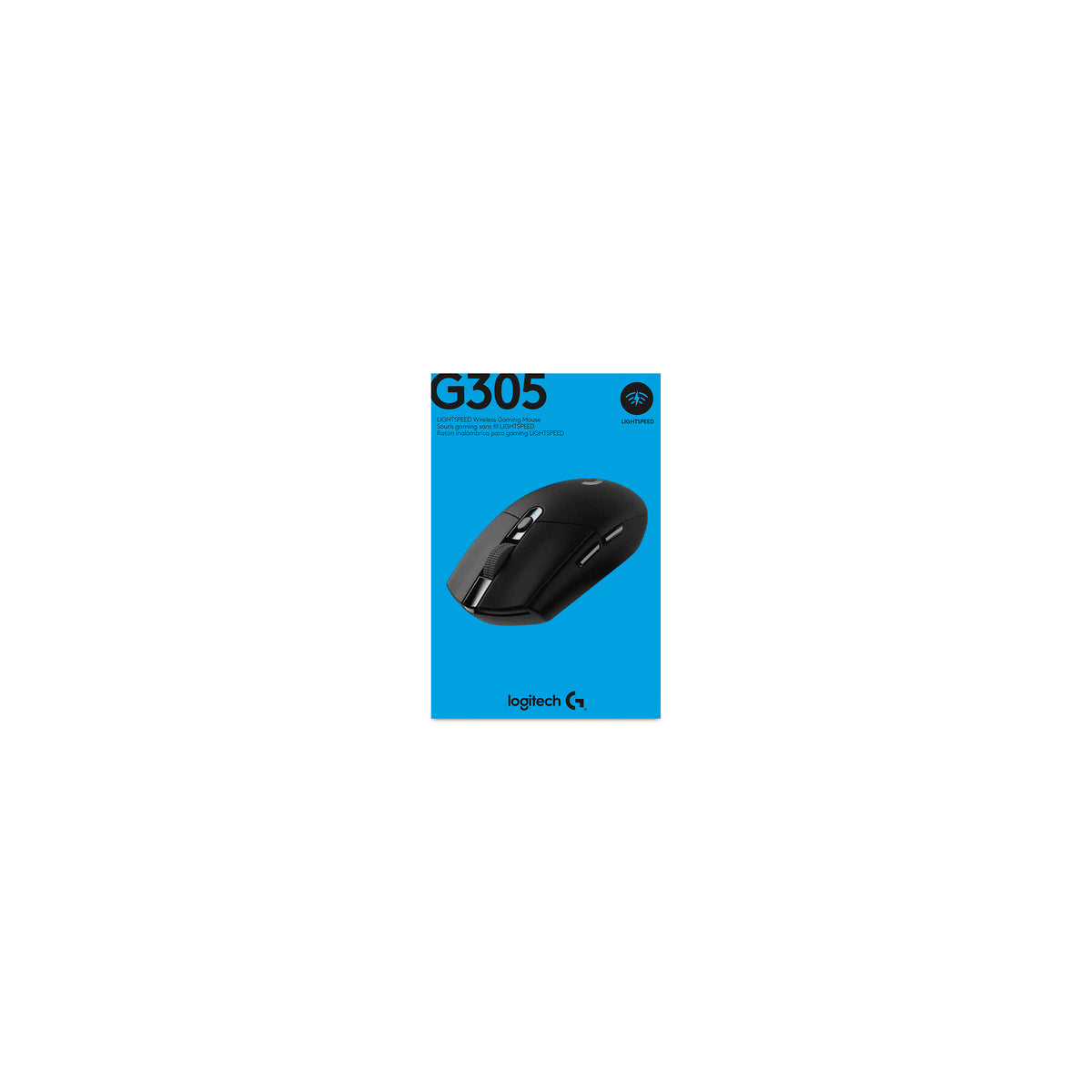 Ratón Logitech G305 inalámbrico negro, vista 8