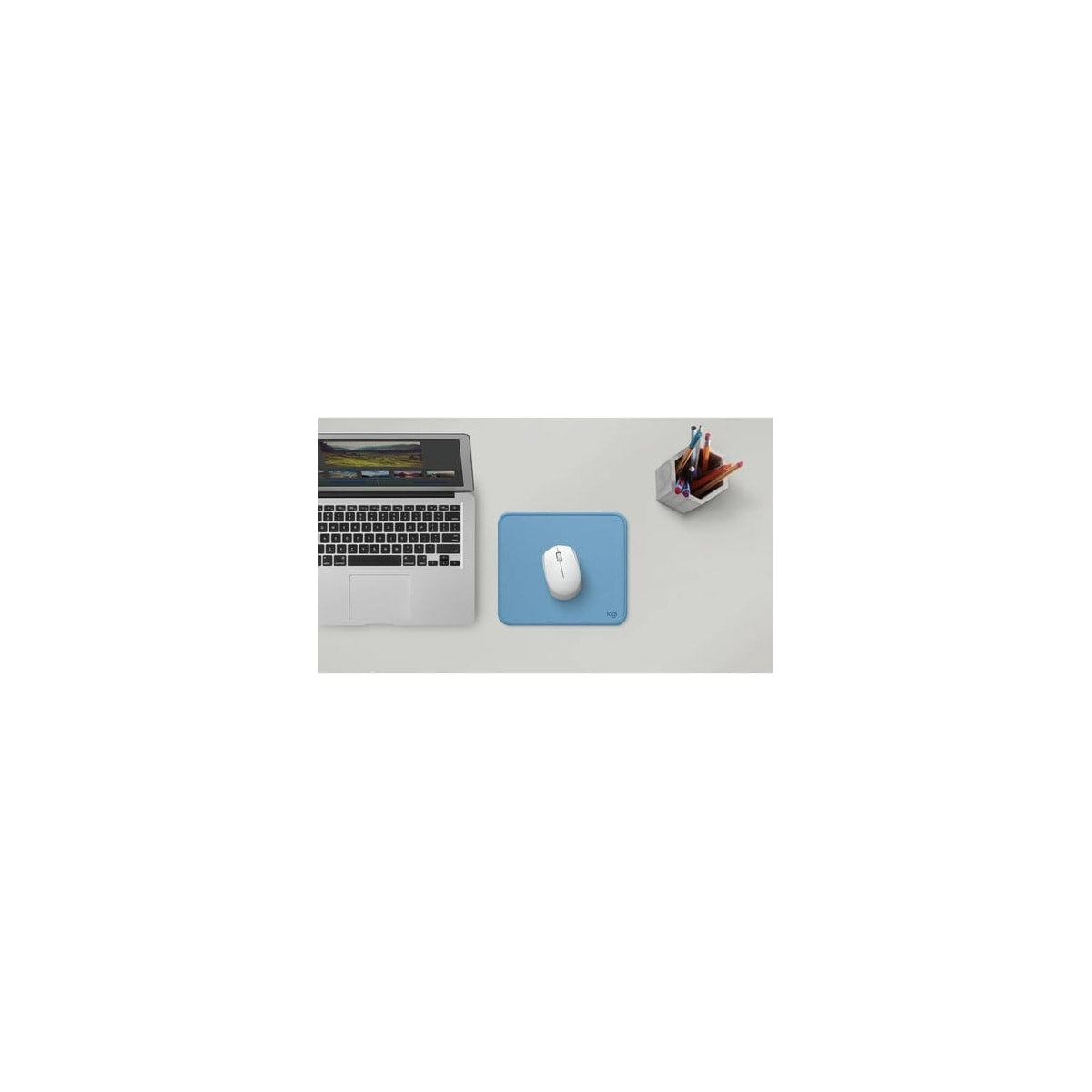 Ratón Logitech M171 inalámbrico blanco roto, vista 6