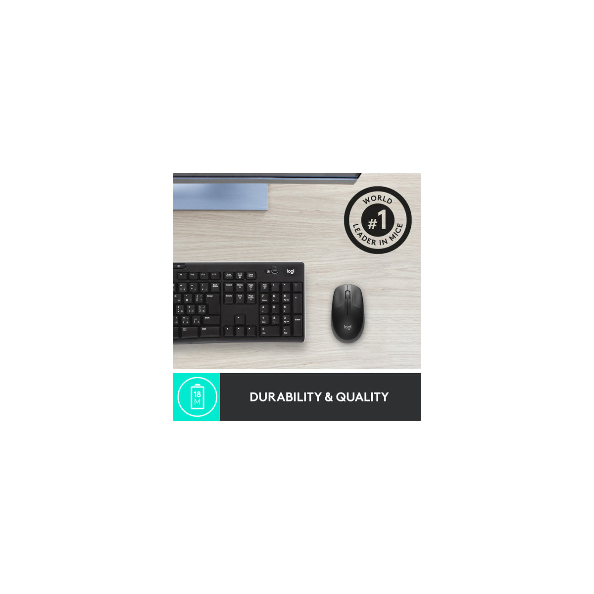 Ratón Logitech M190 inalámbrico gris oscuro, vista 10