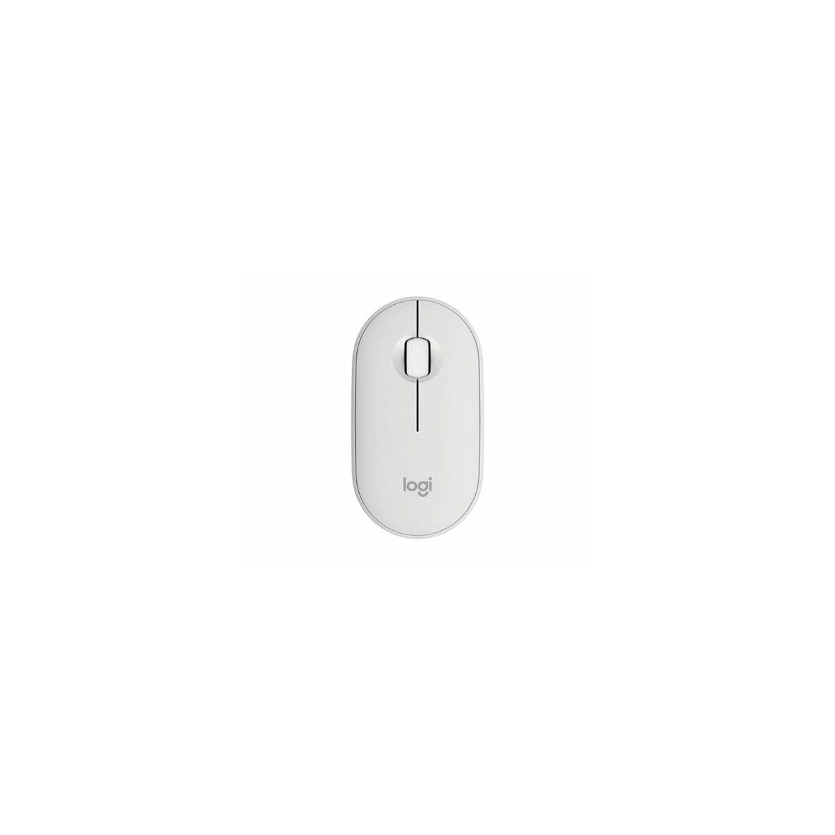Ratón Logitech M350S inalámbrico blanco, vista 2