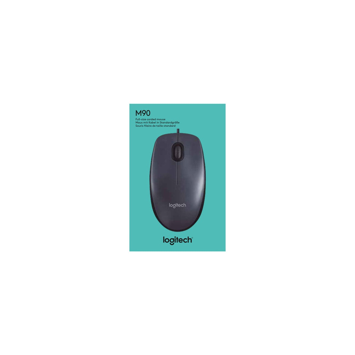 Ratón Logitech M90 USB negro, vista 6