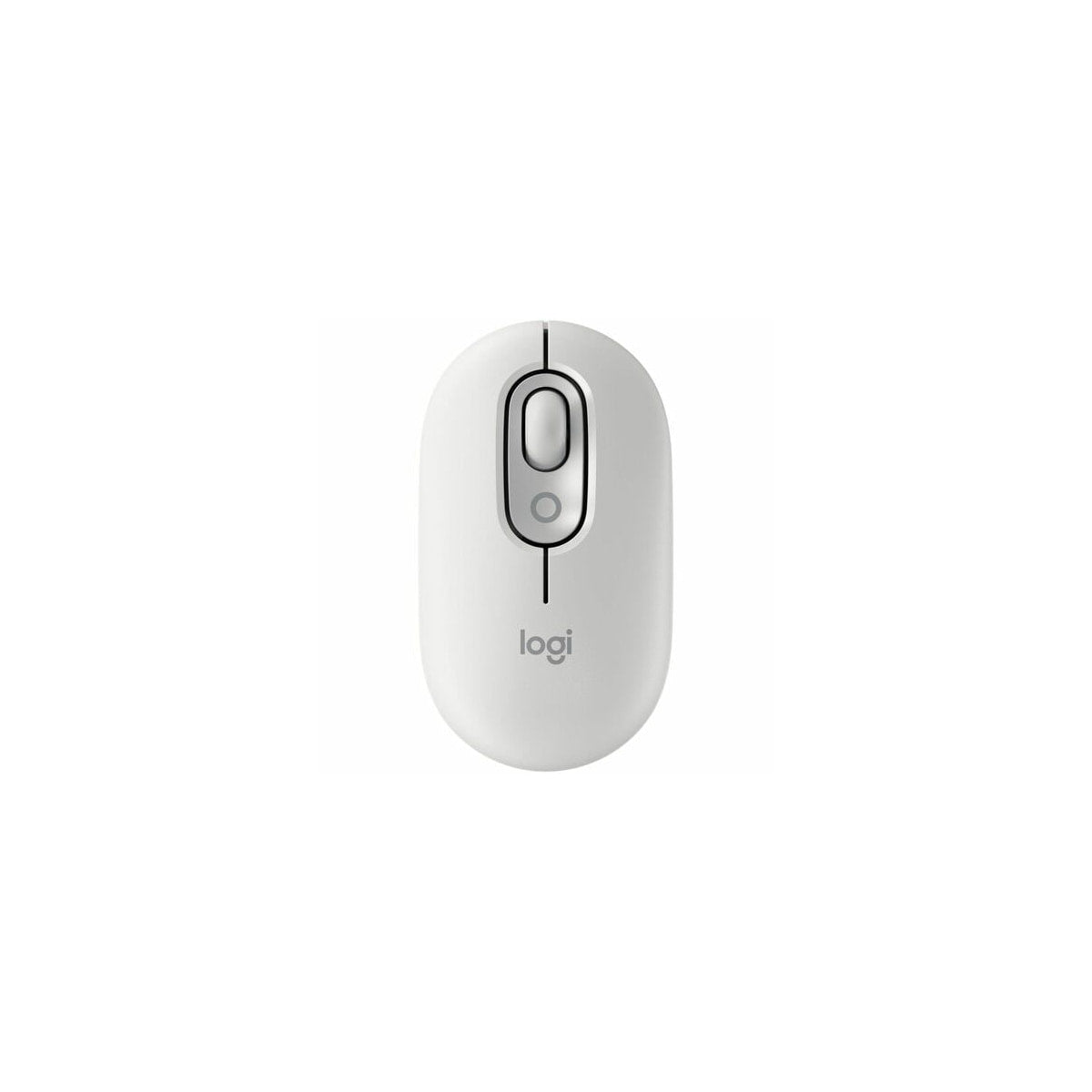Ratón Logitech POP Mouse inalámbrico blanco roto, vista 3
