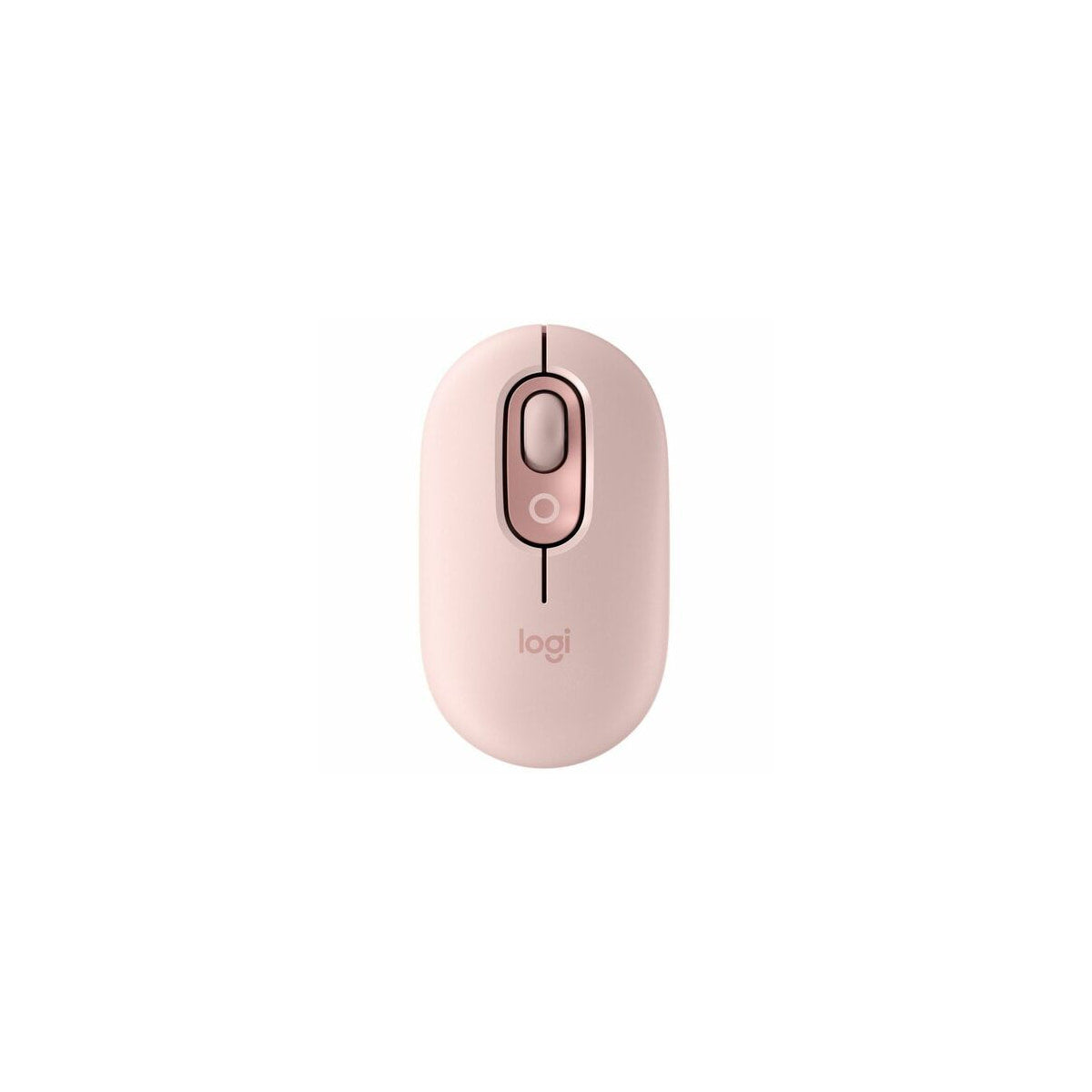 Ratón Logitech POP Mouse inalámbrico rosa, vista principal