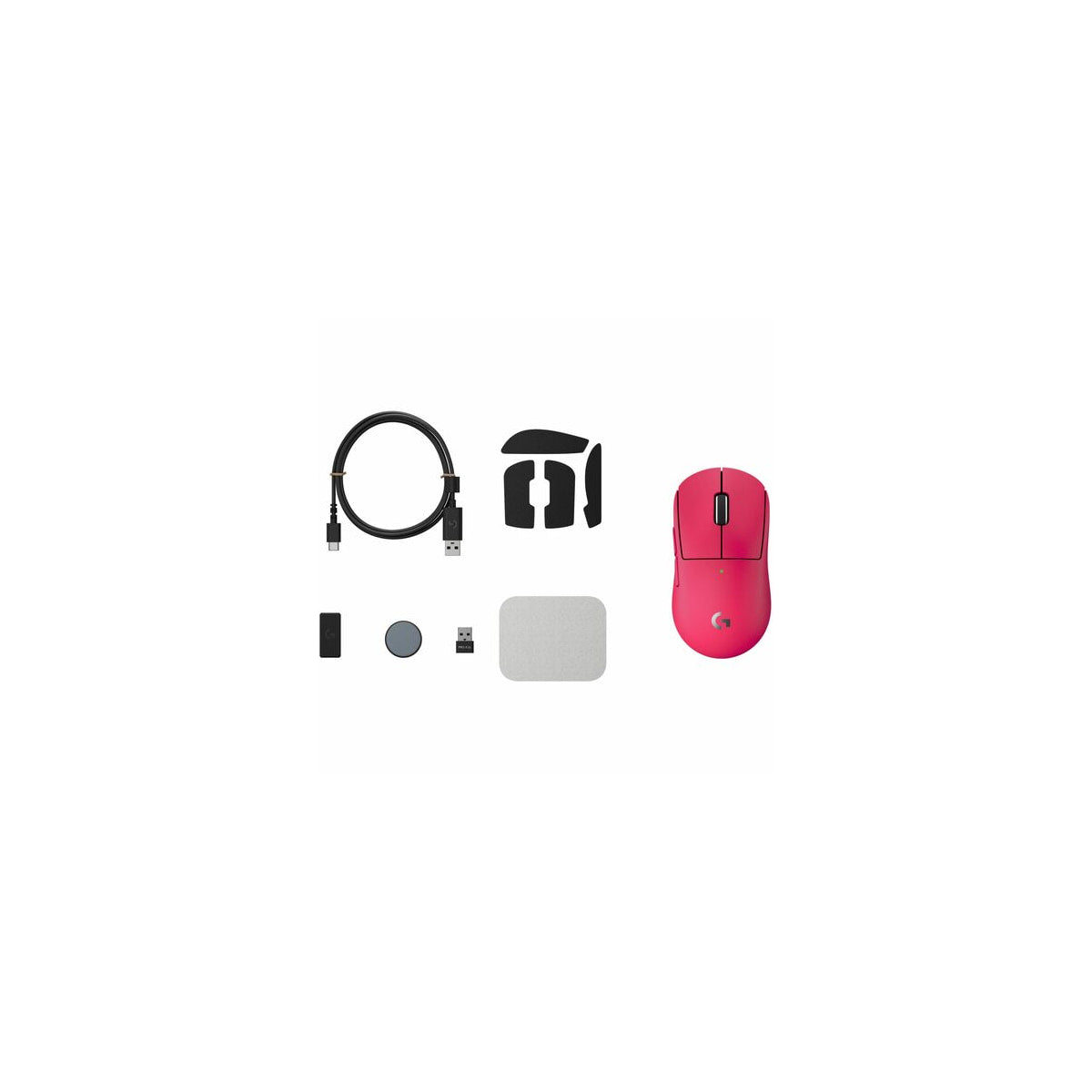 Ratón Logitech PRO X SUPERLIGHT 2c inalámbrico rosa, vista 5