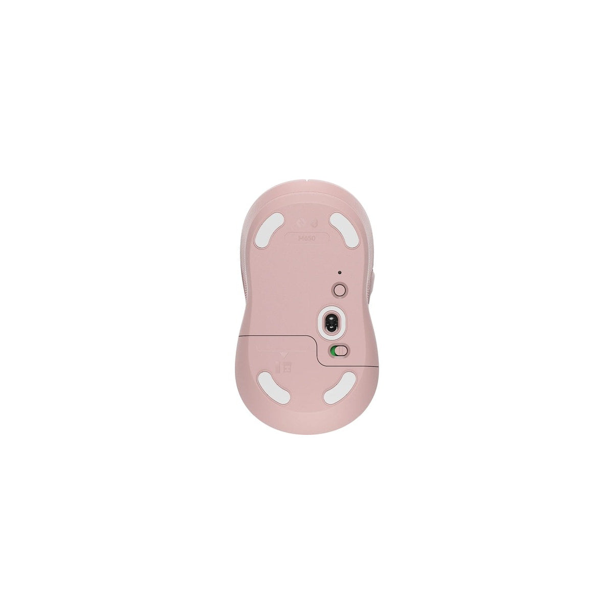 Ratón Logitech Signature M650 para diestros talla M inalámbrico rosa, vista 2