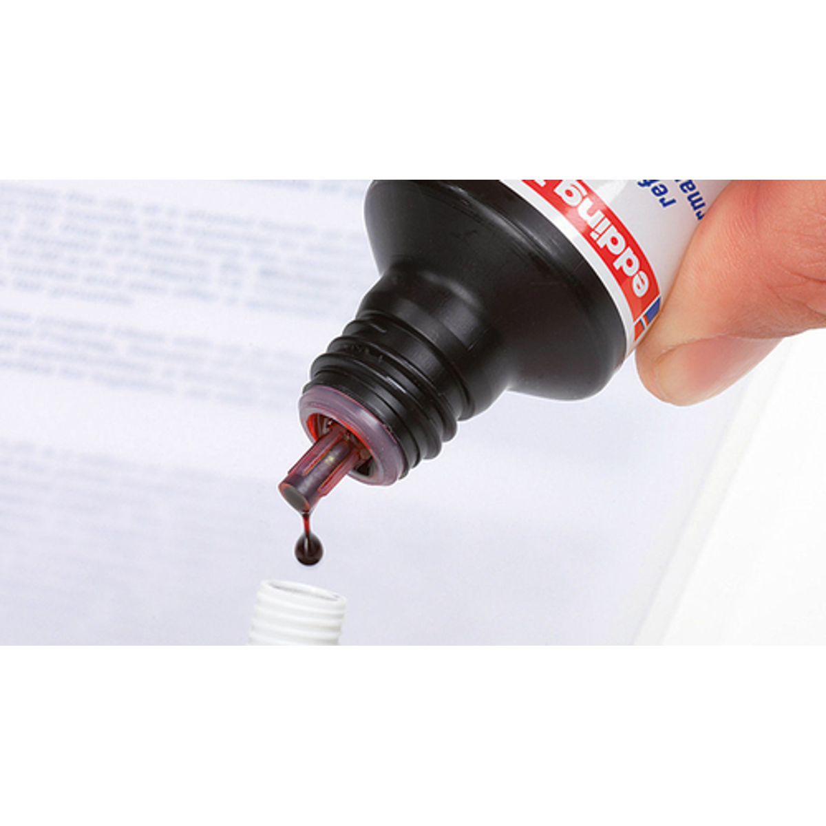 Recambio Edding Tinta Recarga Rotulador Permanente 30ml Rojo - vista 2