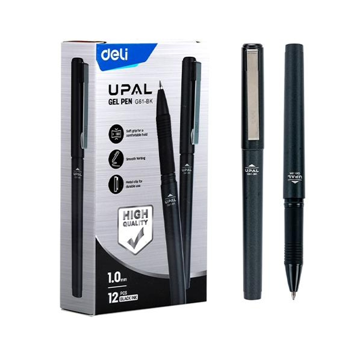 Roller Deli Gel Upal Punta 1mm Negro