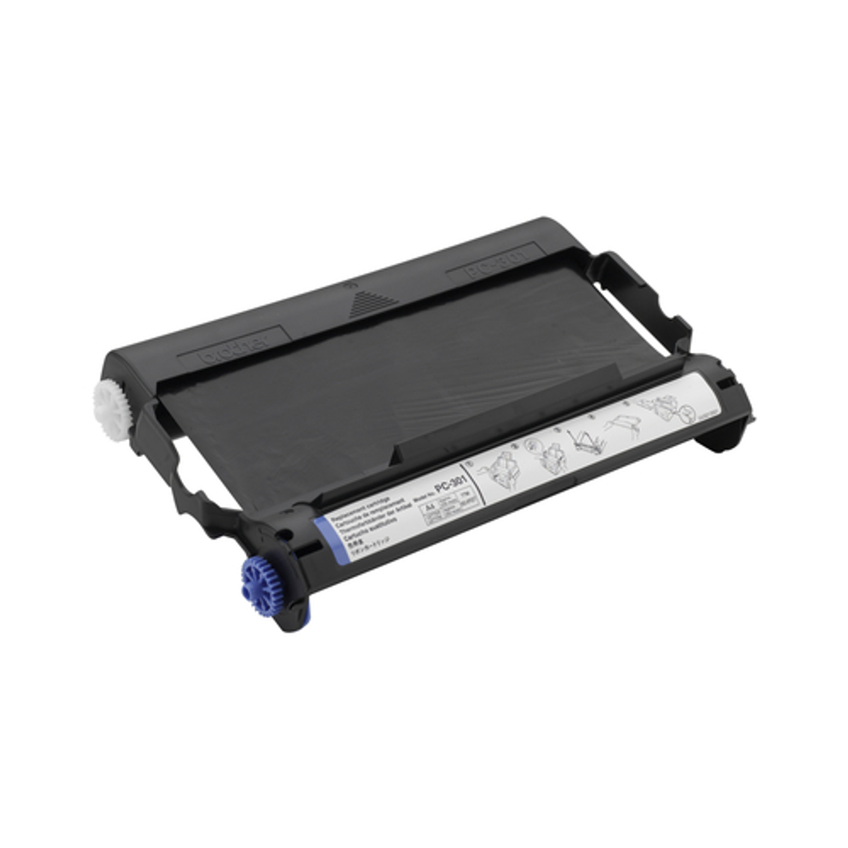 Rollo de transferencia fax Brother PC301 Original Negro - vista 3