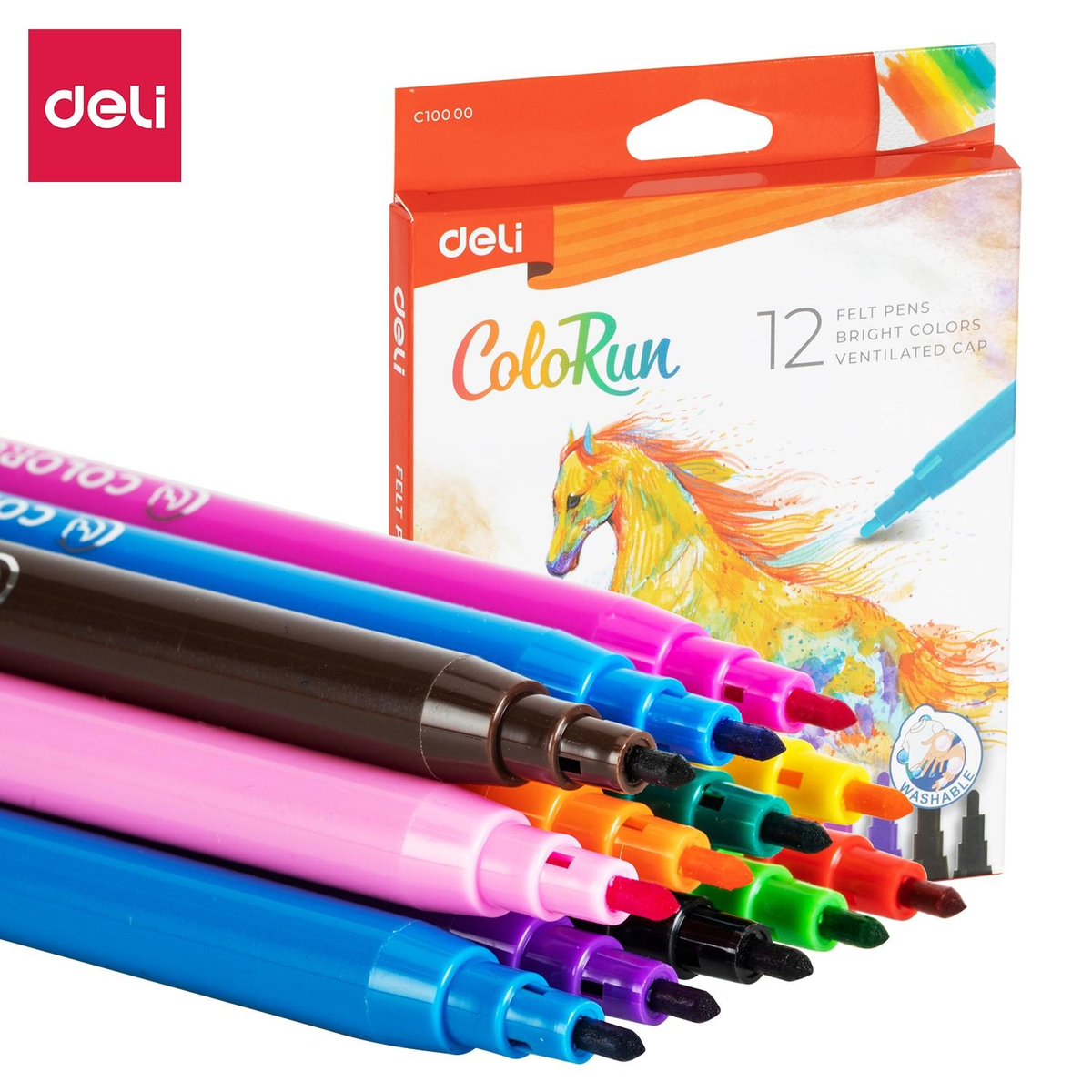 Rotulador Deli C.12 Rotuladores Colores Surtidos Multicolor EC10000