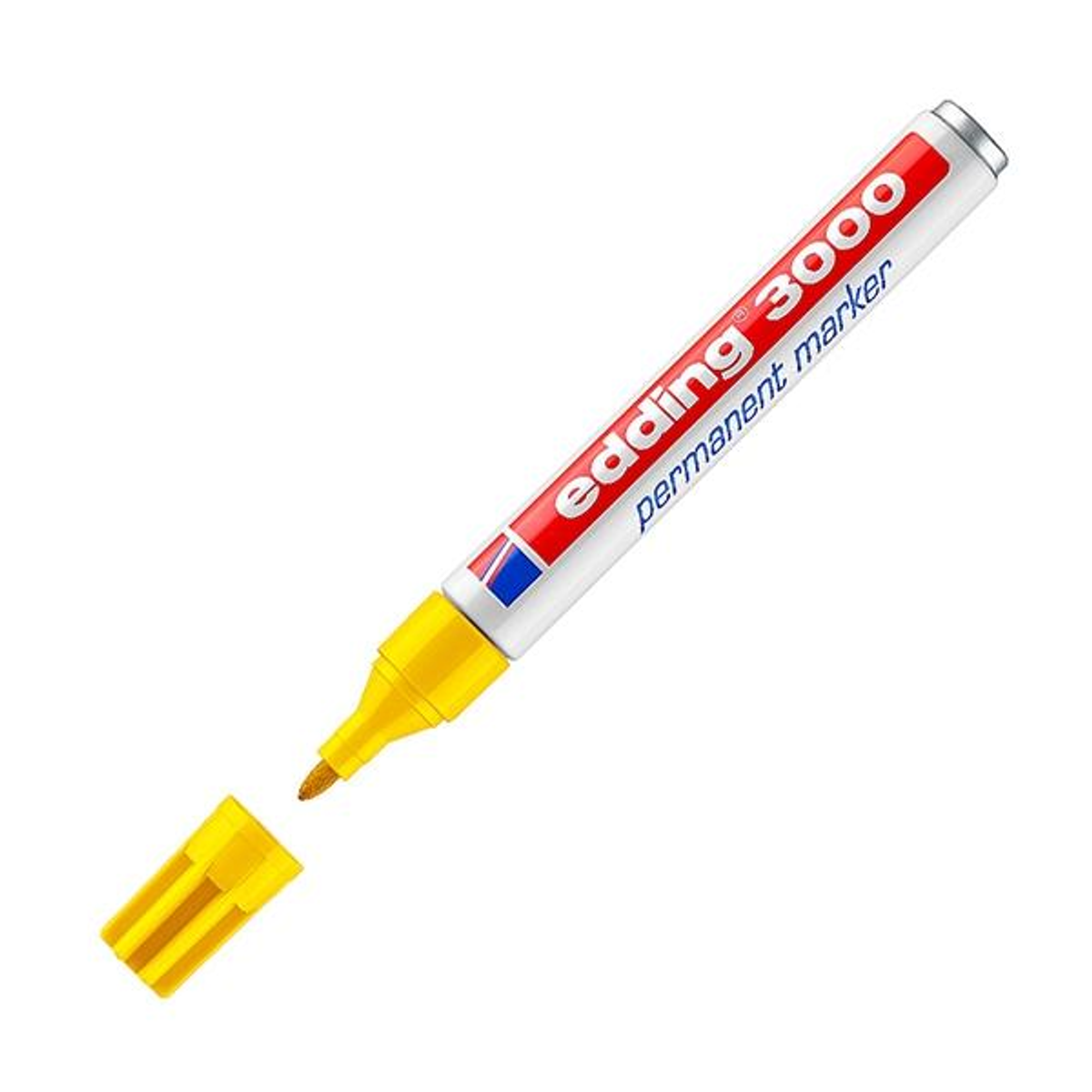 Rotulador Edding Marcador Permanente 3000 Punta Conica Trazo 3mm Amarillo