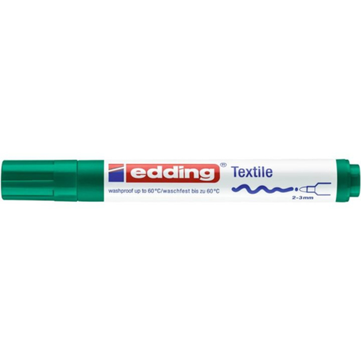 Rotulador Edding Marcador Permanente Especial Tela 4500 Punta Conica Trazo 3mm Verde - vista 2