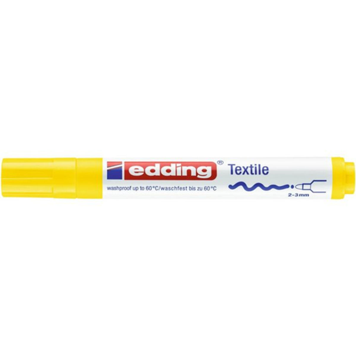Rotulador Edding Marcador Permanente Especial Tela 4500 Punta Conica Trazo 3mm Amarillo - vista 2