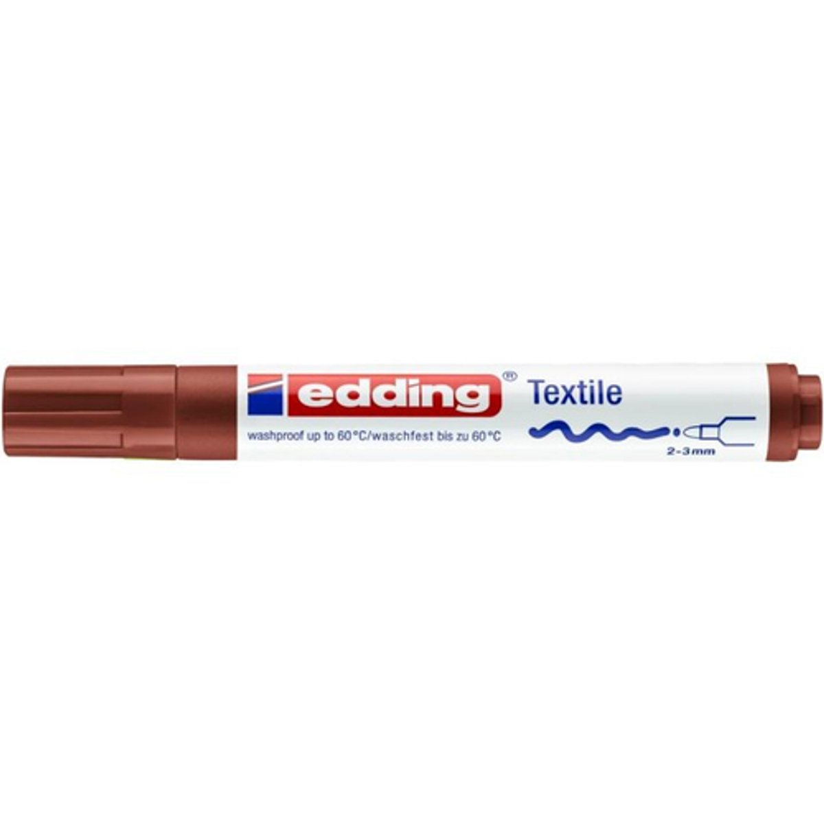 Rotulador Edding Marcador Permanente Especial Tela 4500 Punta Conica Trazo 3mm Marron - vista 2