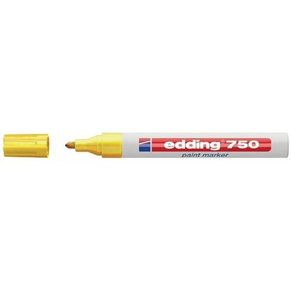 Rotulador Edding Marcador Permanente 750 Tinta Opaca Punta Conica Trazo 2-4mm Amarillo